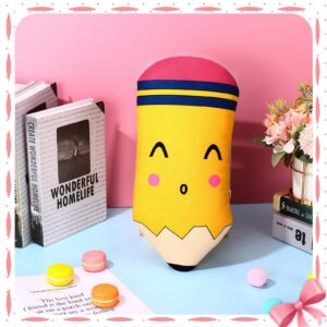 Wonderjune Cute Pencil Pillow Back to School Cushion Classroom Pillow Pencil Pillow for Classroom School Reading Room Birthday Party Decoration