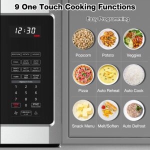 30" Over the Range Microwave Oven, thermomate 1.9 Cu. Ft. Capacity Microwave Over the Stove with One Touch, 1000 Cooking Watts, 400 CFM, 11 Power Levels, Sensor Cooking, LED Lighting, Stainless Steel