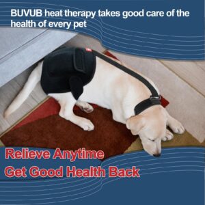 BUVUB Heated Dog Hip Brace Comes with Power Bank Heat Therapy for Dog with Hip Dysplasia, Arthritis, Hip Pain, Lower Back Pain, Weakness or Back Leg Limping(M)