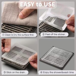 25Pcs Disposable Drain Stickers,Disposable Filter Patches, Disposable Hair Drain Stickers for Shower,Hair Drain Catcher,Drain Mesh Stickers for Bathroom Sink & Bathtub, Kitchen Drains & Strainers