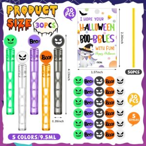 Rotatingpals 30 Pcs Halloween Students Gifts Halloween Party Favors Bubble Wands Trick or Treat Classroom Gifts Halloween Mini Bubbles Halloween Goodie Bag Fillers Non Candy for Kids Bulk