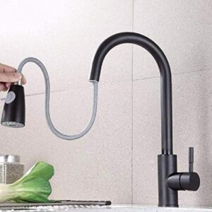 REPLYSAT 304 Stainless Steel Kitchen Mixer Black Color Sweater, Kitchen and Bath Hot and Cold Water Sink Sink Fengong