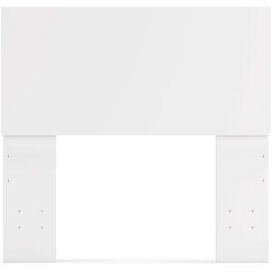 Signature Design by Ashley Onita Contemporary Adjustable Height Panel Headboard for Bedroom, Twin, White