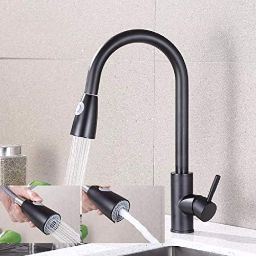 REPLYSAT 304 Stainless Steel Kitchen Mixer Black Color Sweater, Kitchen and Bath Hot and Cold Water Sink Sink Fengong