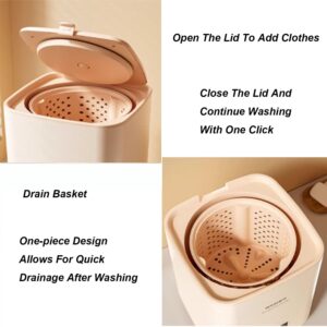 7L Portable Washing Machine, Compact Washing Machine For Underwear, Baby Clothes, Or Small Items, Easy To Carry And Store