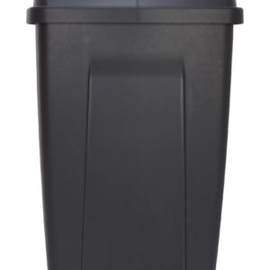 BHCHA 13 Gallon Trash Can, Plastic Swing Top Kitchen Garbage Trash Can