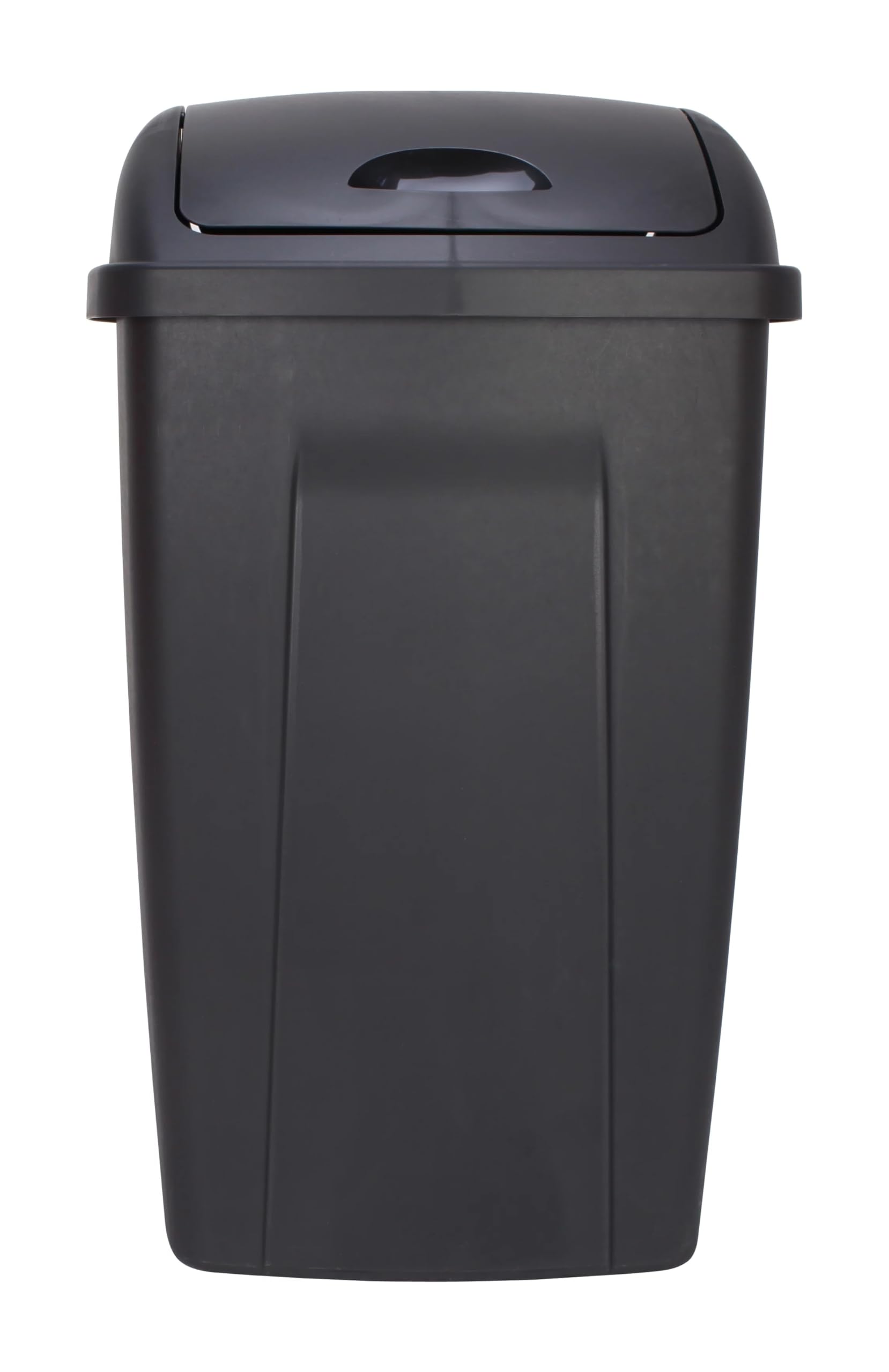 BHCHA 13 Gallon Trash Can, Plastic Swing Top Kitchen Garbage Trash Can