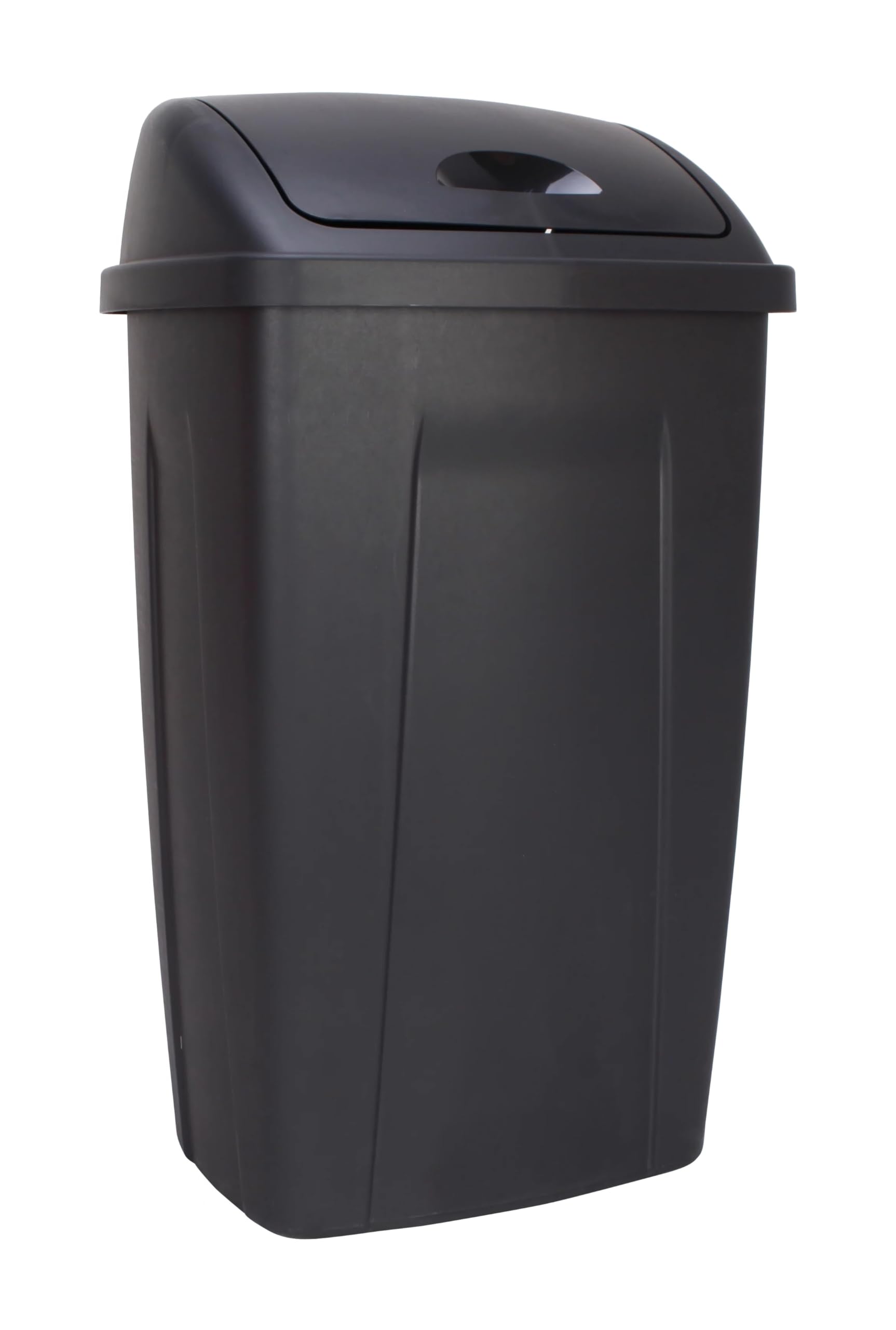 BHCHA 13 Gallon Trash Can, Plastic Swing Top Kitchen Garbage Trash Can