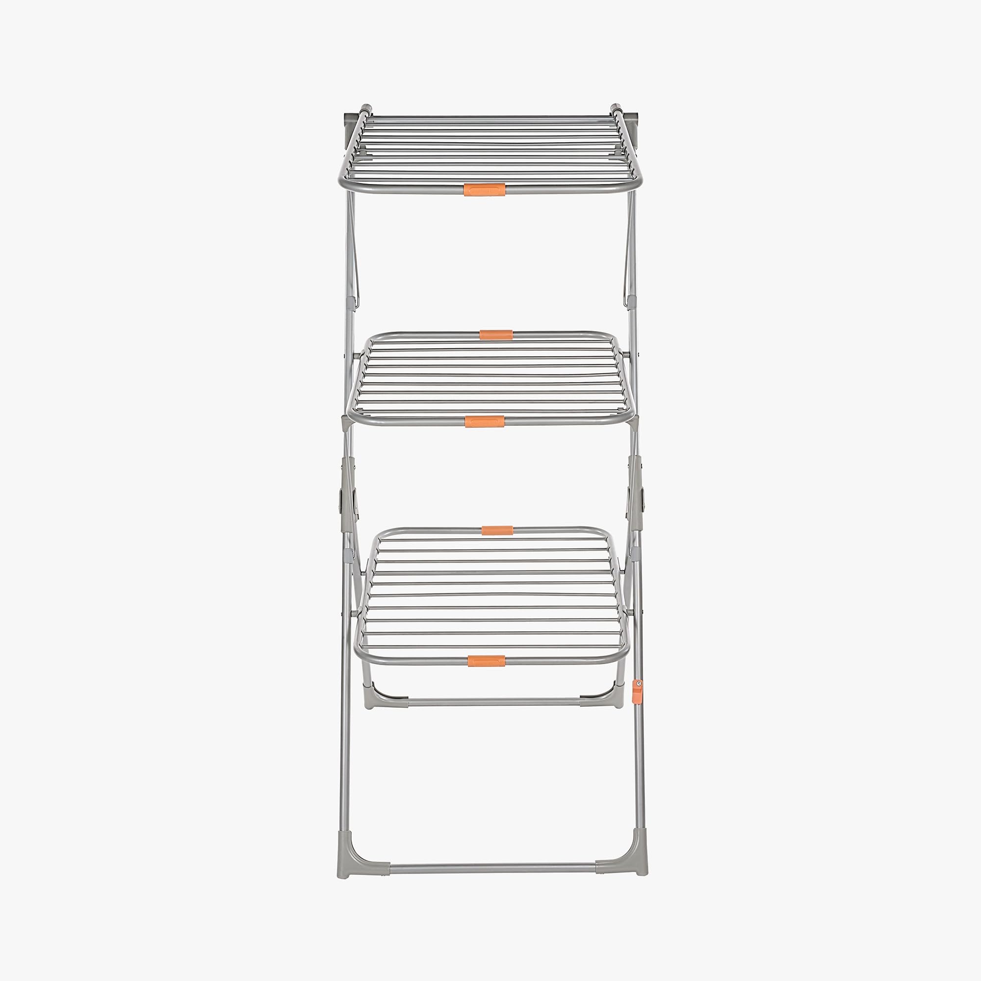 neatfreak Collapsible Drying Rack - Vertical 3-Tier Dryer Rack for Hanging & Air Drying Clothes, Socks, Hosiery and Towels - Space-Saving Laundry Hanger Dryer Rack with Adjustable Shelves