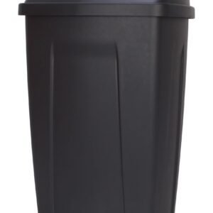 BHCHA 13 Gallon Trash Can, Plastic Swing Top Kitchen Garbage Trash Can