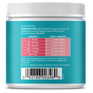 Solid Gold OMG! Omega Skin & Coat Fish Oil Dog Supplement - Chicken Flavored Vitamin C, E, & Biotin Chews for Skin Health, Immune Support & Itch Relief for Dogs - 120 ct