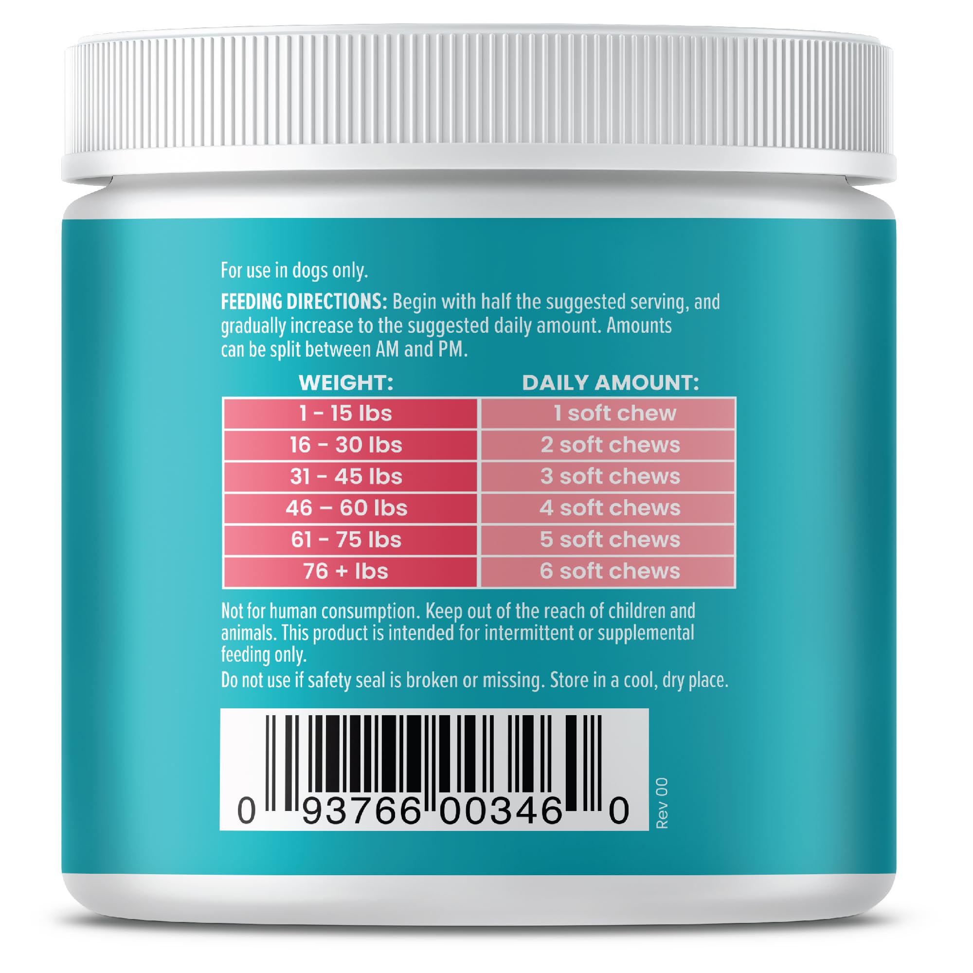 Solid Gold OMG! Omega Skin & Coat Fish Oil Dog Supplement - Chicken Flavored Vitamin C, E, & Biotin Chews for Skin Health, Immune Support & Itch Relief for Dogs - 120 ct