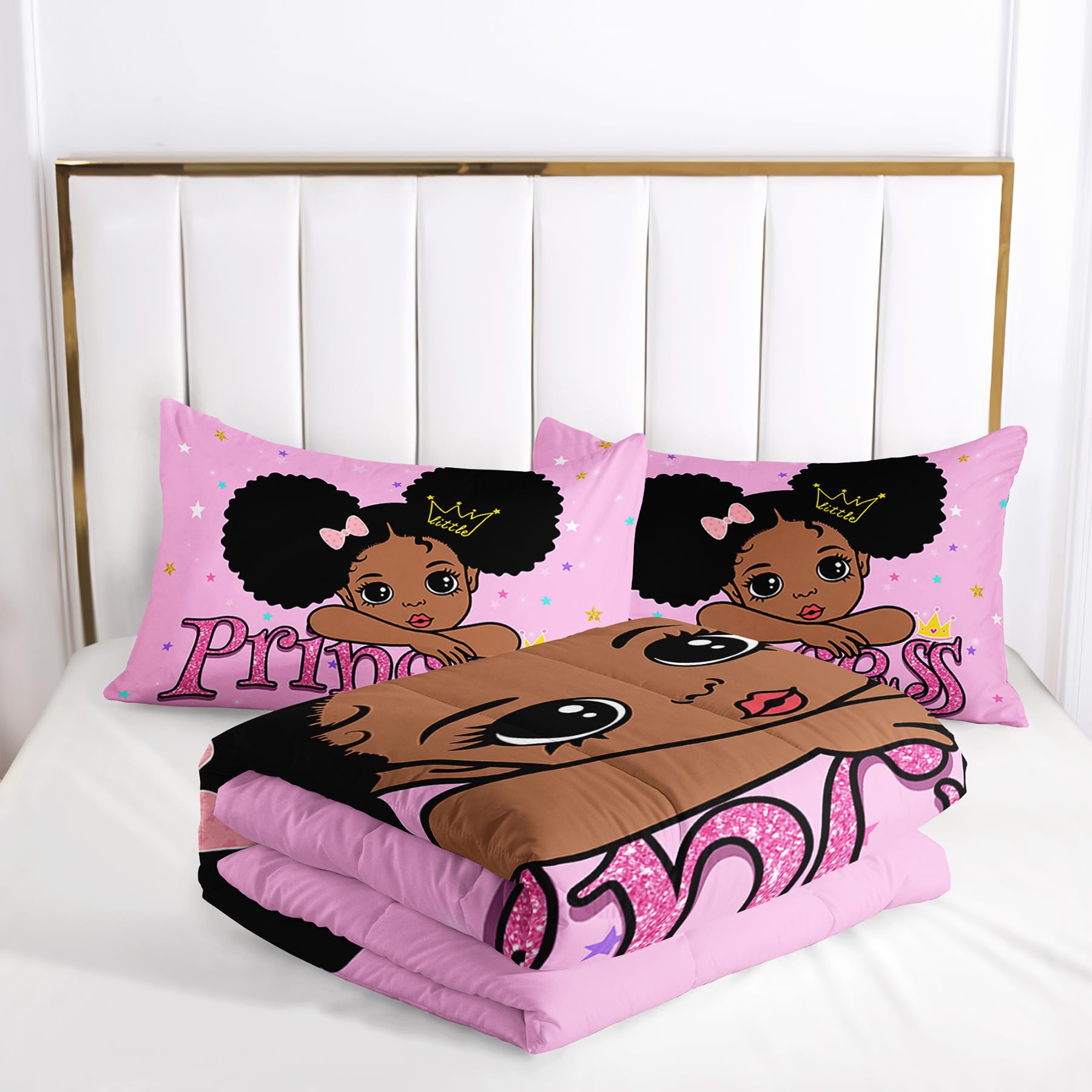 Tuzaovy black bedroom set King size,King size bedding sets for girls pink,pink and black King comforter set for girls,black girl comforter set,kawaii bedding King comforter,paris bedroom comforter set