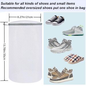 Generic 2 Pack（ 8.27 x 13.78 Inch） Mesh Laundry Bags for Delicates - Versatile Shoe & Clothing Washing Bag - Prevents Tangles - Time-Saving Solution, white, 21*35