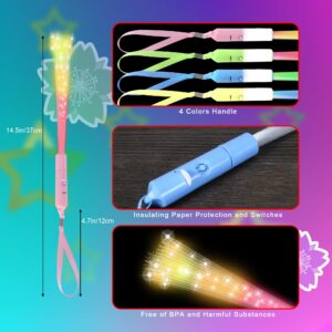 JSronms 24 PCS Fiber Optic Wand,Glow Fiber Optic Wands,Glow in The Dark Party,Glow Wands led Light up Party Favors for Wedding,neon Party,New Year Party Favors,Halloween,Christmas,Bar DJ