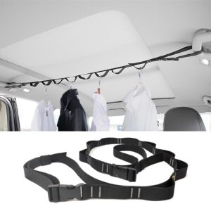 car clothes hanger bar, adjustable car travel clothesline, travel convenient clothesline, easy to store car clothes organizer for small cars, vans, hotels, outdoor