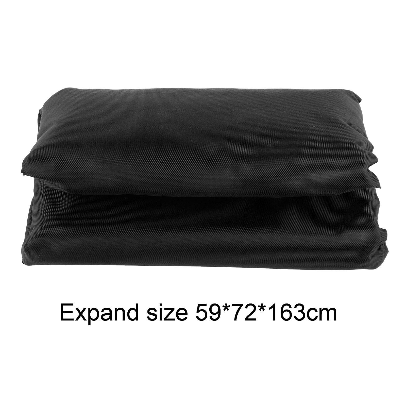 Generic Pan Rack Cover,Baker Rack Cover,23''x28''x64'' Waterproof Oxford Cloth,High Density Bakery Single Rack Cover for Restaurant, black, 59×72×163cm