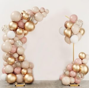 balloon arch stand, metal balloon arch backdrop stand set of 2 wedding arch stand flower arch floral arch wedding arches for ceremony wedding birthday anniversary bridal baby shower floral stand