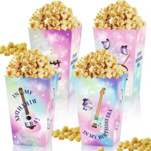 laventy 12 pcs singer theme popcorn boxes party party favor bags singer theme birthday party supplies kids candy treat bag for birthday wedding bridal shower