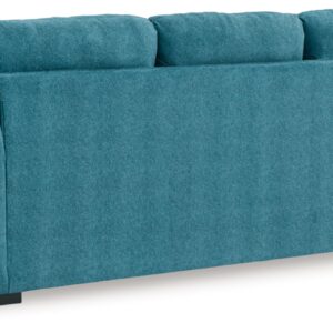 Signature Design by Ashley Keerwick Scandinavian Sofa with 4 Toss Pillows, Blue