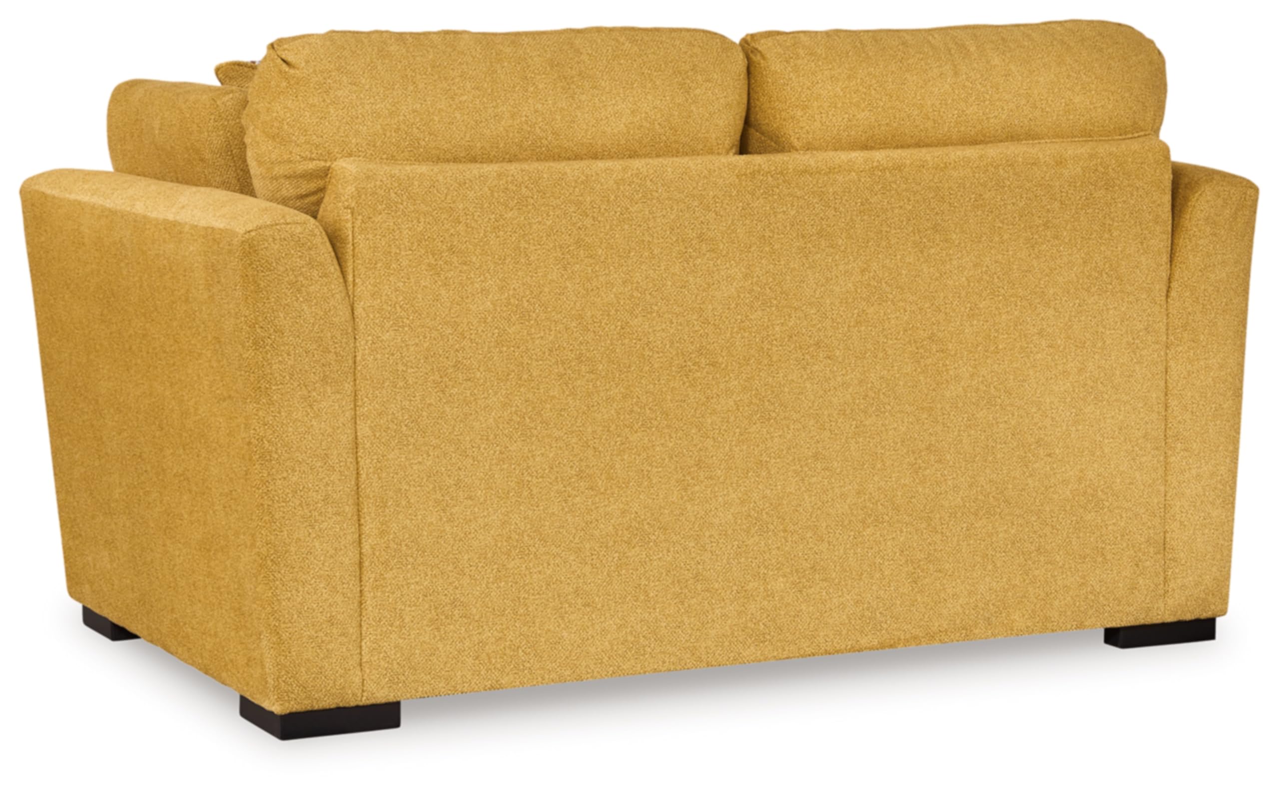 Signature Design by Ashley Keerwick Scandinavian Loveseat with 4 Toss Pillows, Yellow