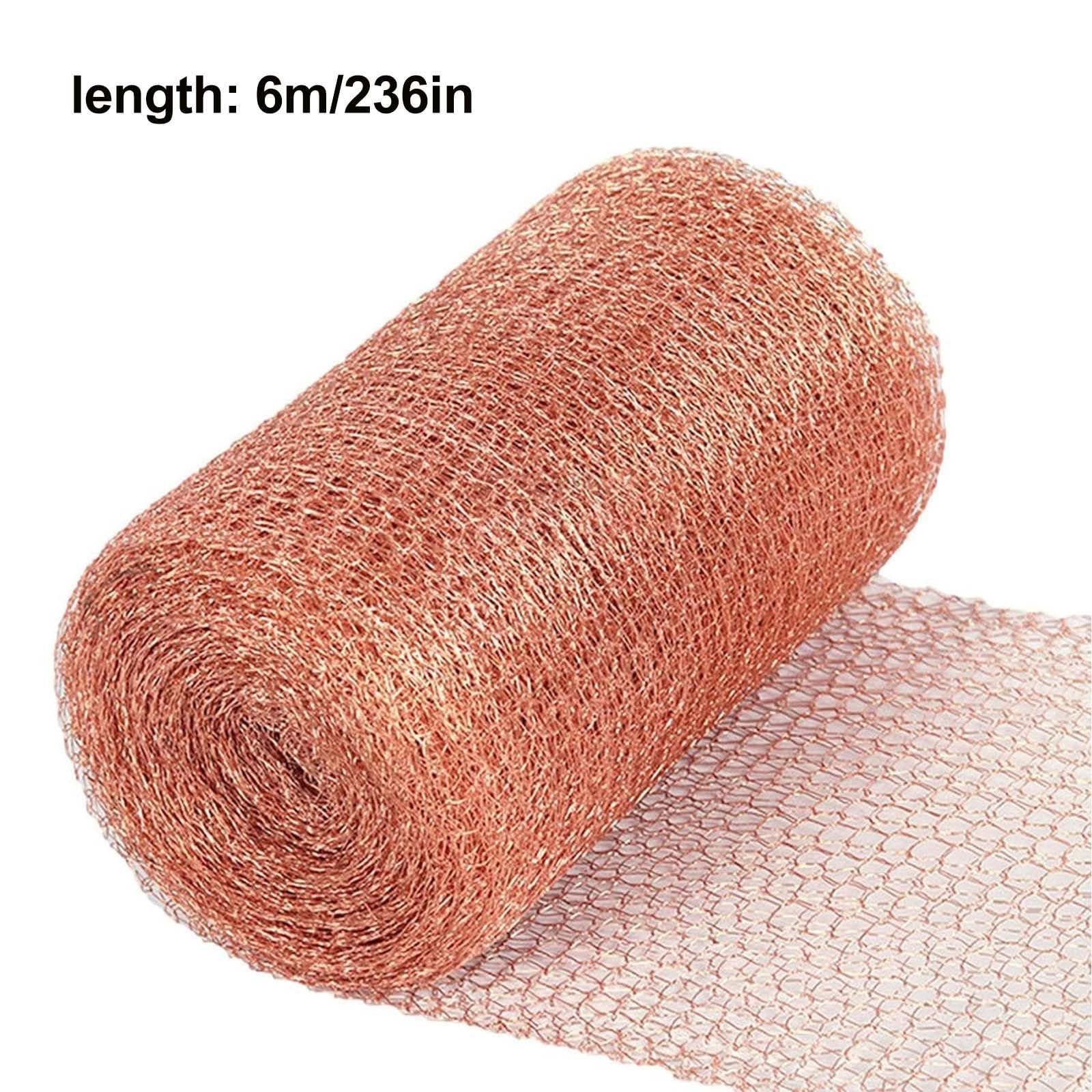 Generic Garden Copper Tape Against Snails & Slug, Copper Net Tape for Garden to Snails, Slug, Snakes, Others, Snail Protection Copper Mesh Copper Wire Tape Against Snails (236 * 5 in)