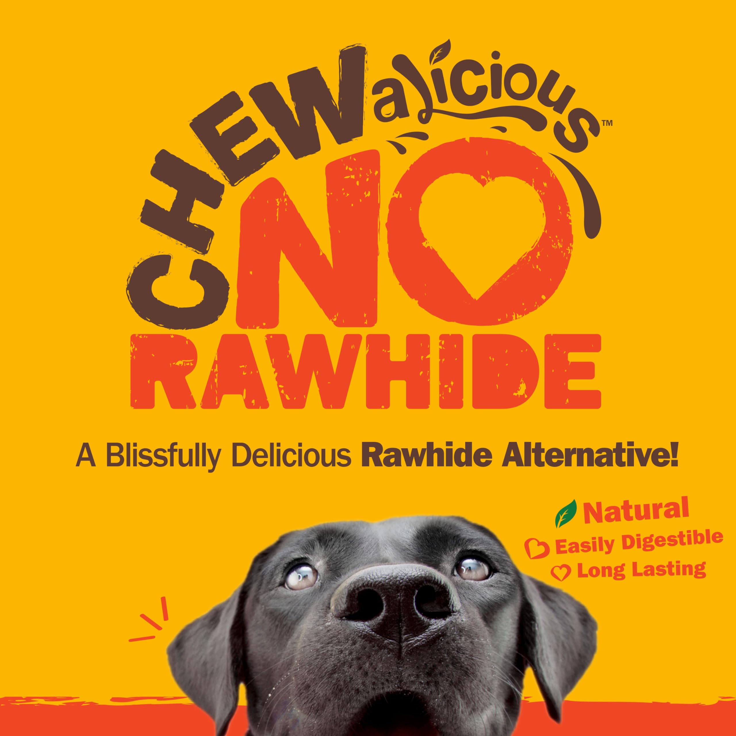 Cadet Chewalicious Chewy 'N Crunchy Braid Dog Treats, Limited Ingredient Rawhide-Free Dog Chews, Long-Lasting Made with Real Chicken, 7 Count (Pack of 1)