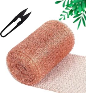 generic garden copper tape against snails & slug, copper net tape for garden to snails, slug, snakes, others, snail protection copper mesh copper wire tape against snails (236 * 5 in)