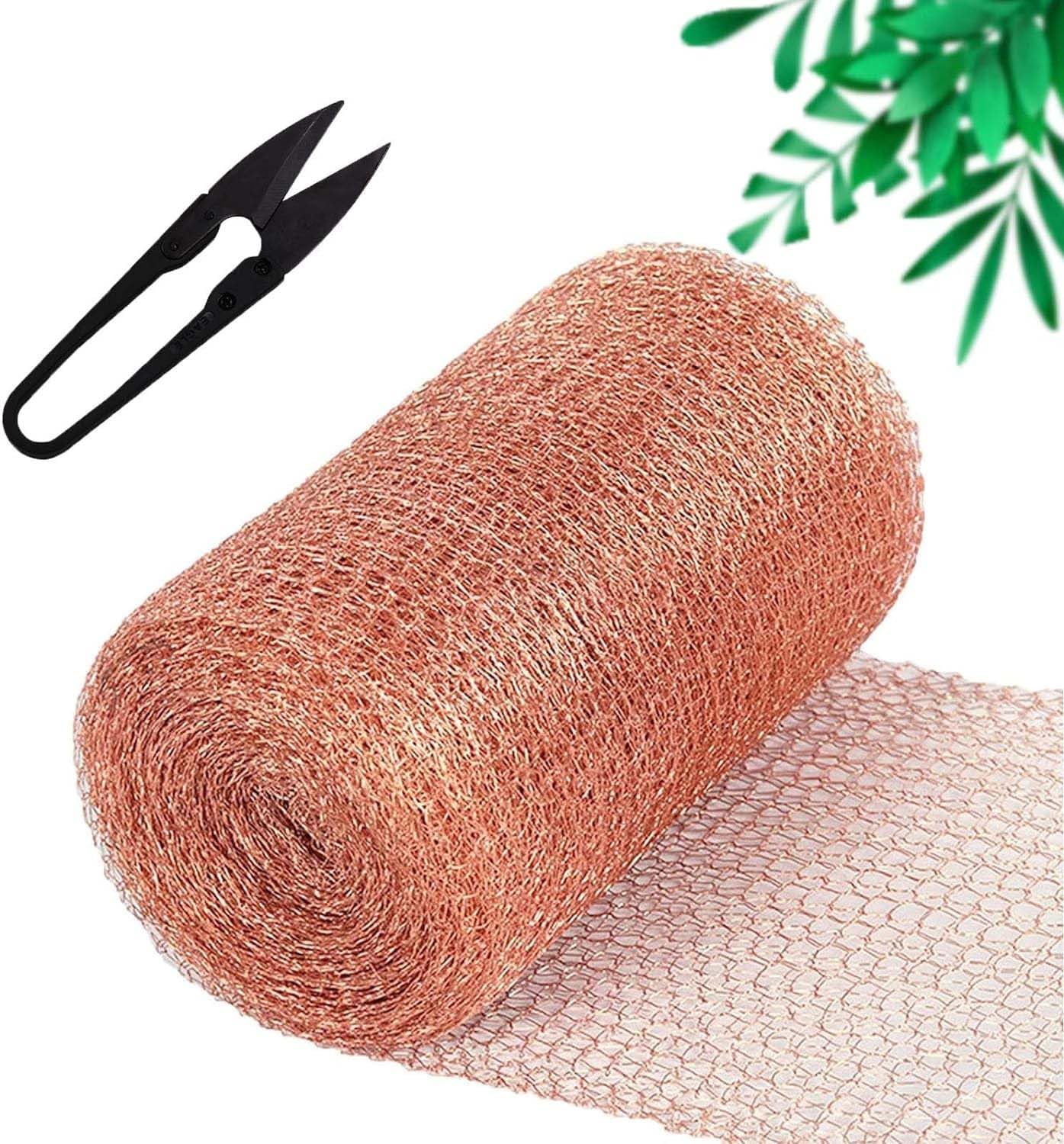 Generic Garden Copper Tape Against Snails & Slug, Copper Net Tape for Garden to Snails, Slug, Snakes, Others, Snail Protection Copper Mesh Copper Wire Tape Against Snails (236 * 5 in)