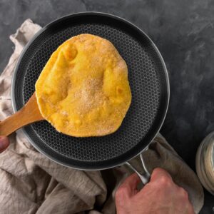 Nonstick Crepe Pan,11-inch stainless steel crepe pan honeycomb Perfect steel crepe pan, all clad pancake pan for Pancakes Induction Compatible