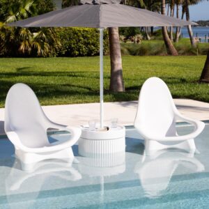 Tenjam Woosah Adirondack Chair for in Pool. Lounge Chairs for Sun Shelf Set of Two, Pool Chairs and Lounger for in Pool Tanning Ledge Support up to 13" of Water Depth (Made To Order)