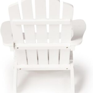 Generic White Small Mini Adirondack Chair 20 L 23 W Painted Solid Wood, Pink1