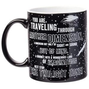 Silver Buffalo The Twilight Zone Logo Ceramic Mug, 20 Ounces