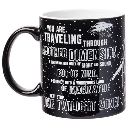 Silver Buffalo The Twilight Zone Logo Ceramic Mug, 20 Ounces