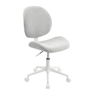 realspace® brigsley fabric low-back task chair, gray/white