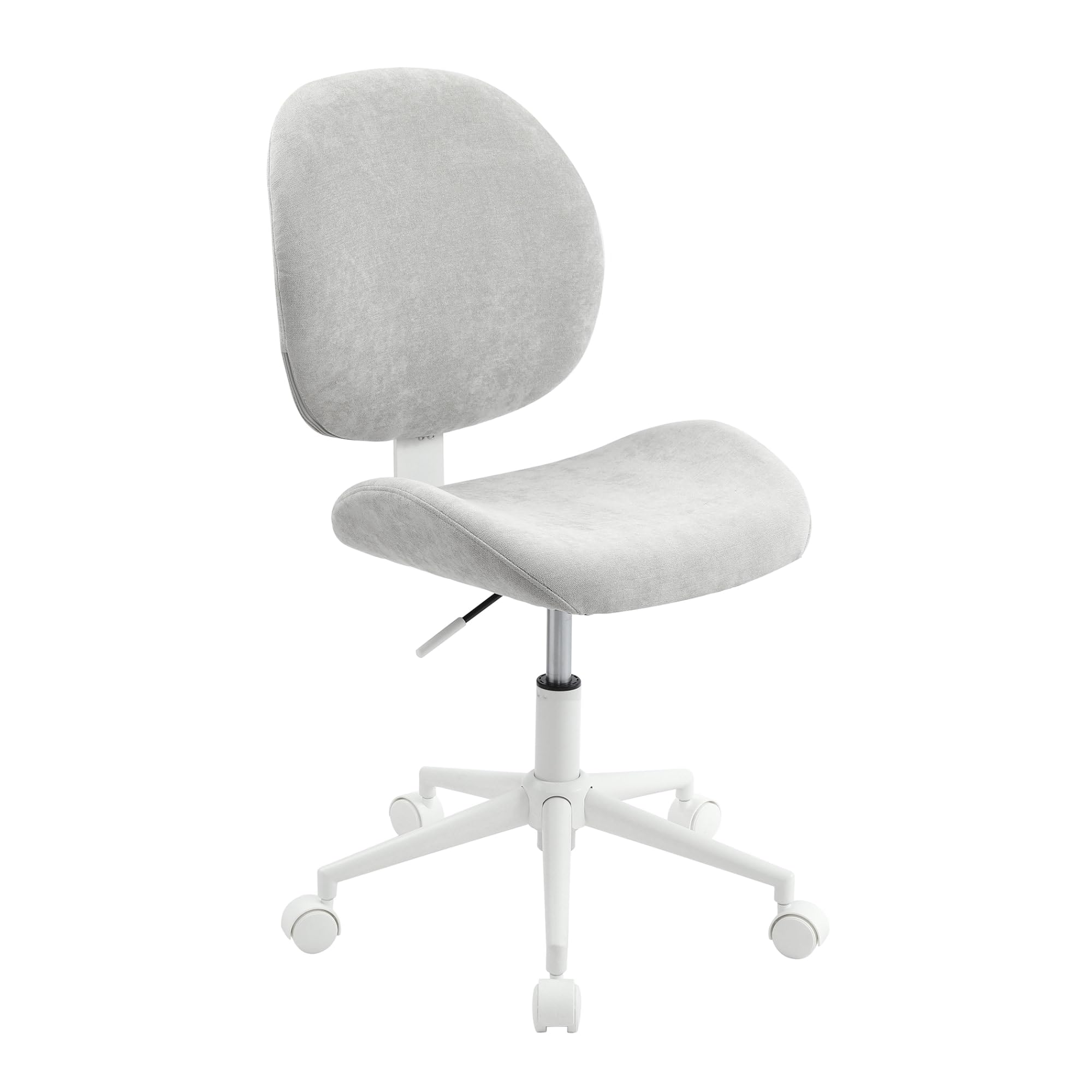 Realspace® Brigsley Fabric Low-Back Task Chair, Gray/White