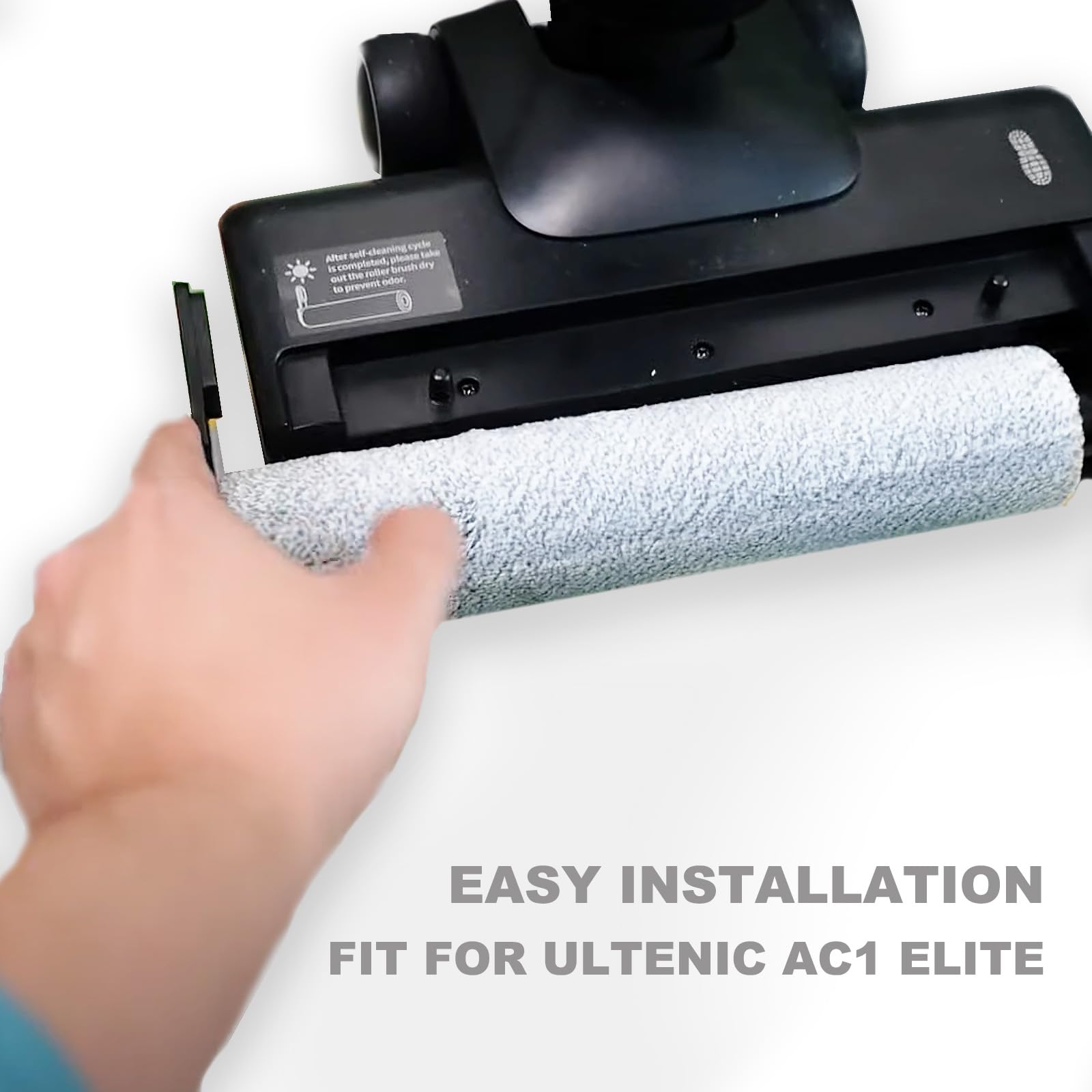 Vacuum Replacement Brush Set and Filter Fit For Ultenic AC1 Elite Wet and Dry Vacuum Cleaner (Brush Roll+ 2 Filter+ Scraper)