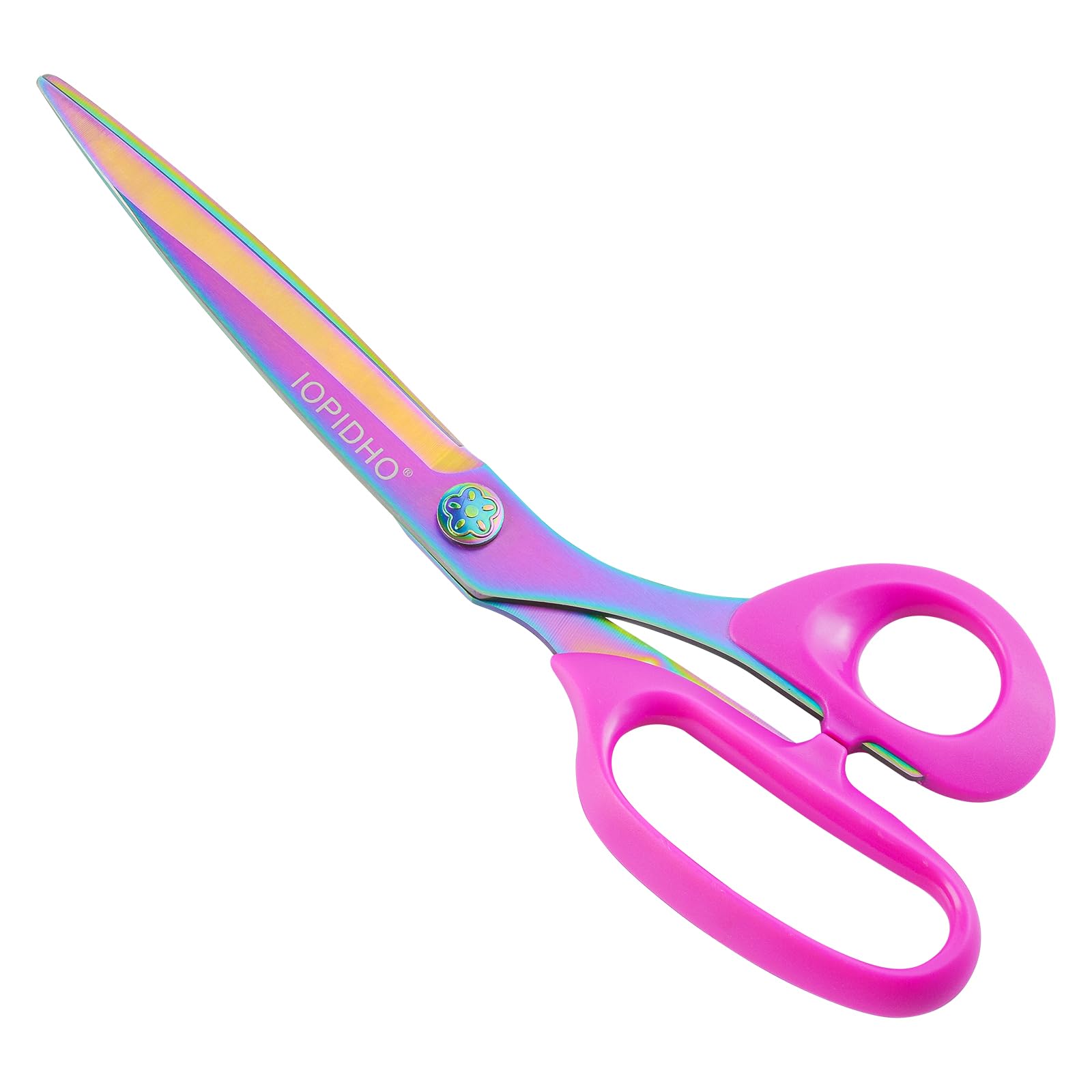 Fabric Scissors Stainless Steel Multi-Purpose Scissors with Professional Titanium Coating forfor cutting clothes Leather Sewing Home and Office, 10 in.