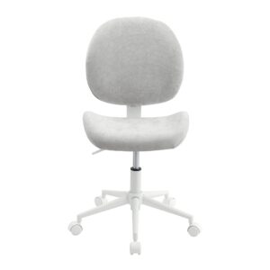 Realspace® Brigsley Fabric Low-Back Task Chair, Gray/White