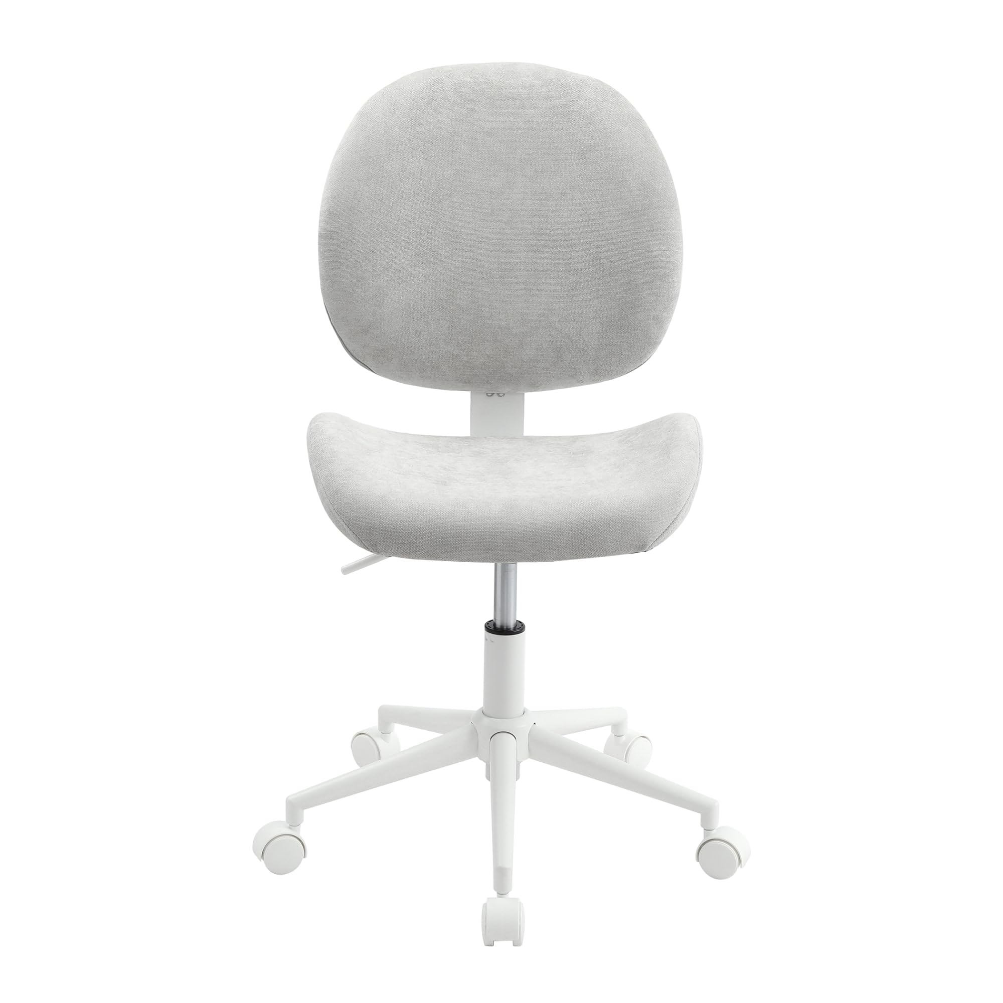 Realspace® Brigsley Fabric Low-Back Task Chair, Gray/White