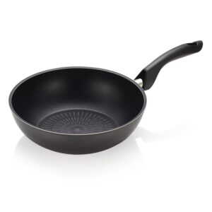 happycall induction titanium nonstick wok pan, grey, pfoa-free, skillet, dishwasher safe (30cm/11.8in)