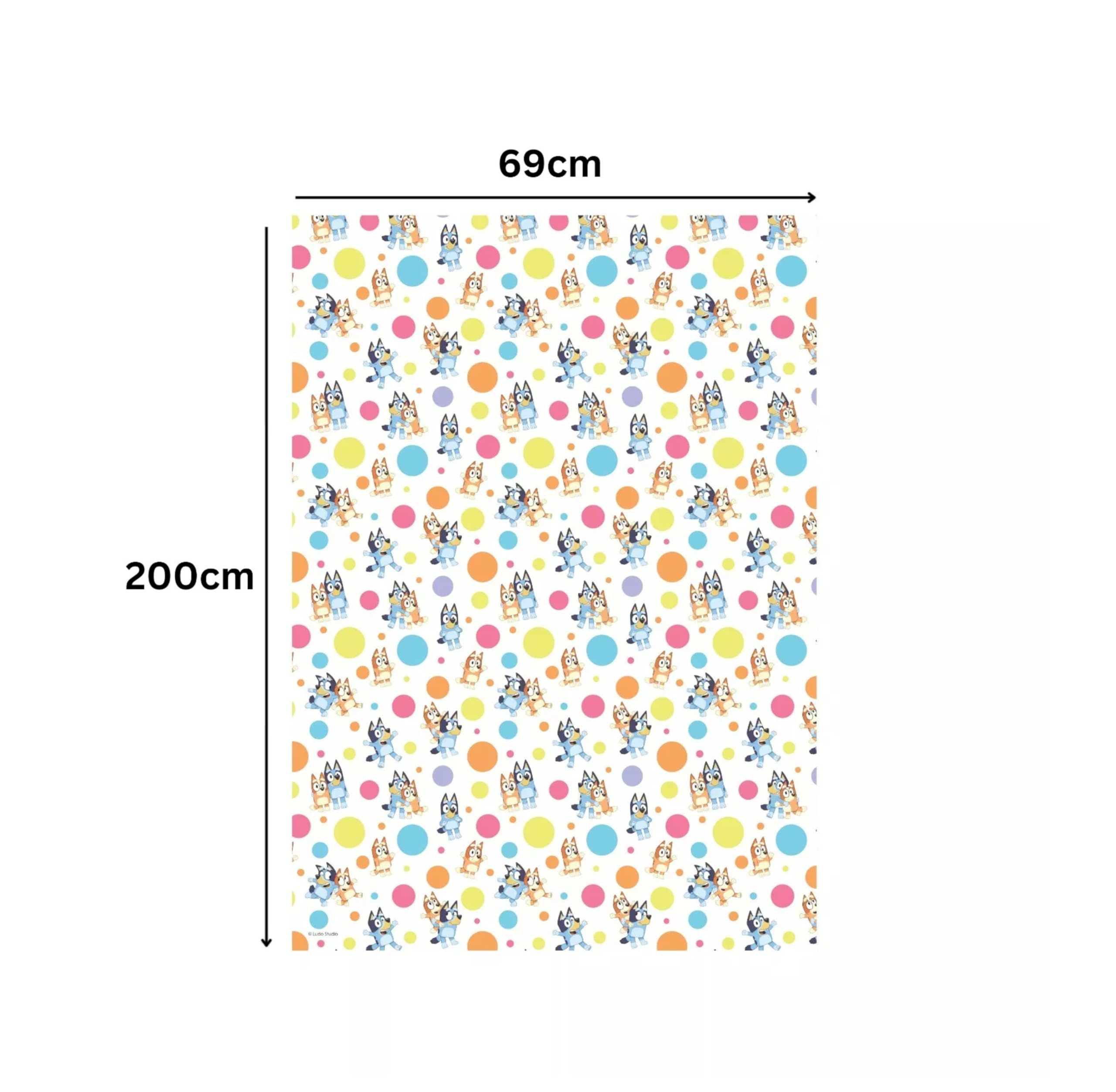 Danilo Promotions LTD Bluey Wrapping Paper 2M Roll Wrap - Bluey Gift Wrap