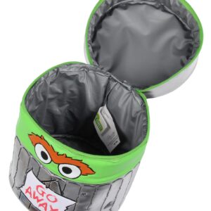 Sesame Street Oscar the Grouch Go Away! Trash Shaped Insulated Lunch Box Bag Tote