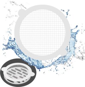 10pack disposable shower drain hair catcher waterproof mesh stickers,kitchen sink drain strainer,bathtub hair catcher for drain,sink stopper,bathtub accessories,bathroom necessities (3.54"/9cm)