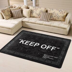 wrqlbgbb keep off area rug modern large pop carpet non-slip floor mat for living room bedroom wood floor playroom home cozy art deco rug 5' x 7', heihua-2