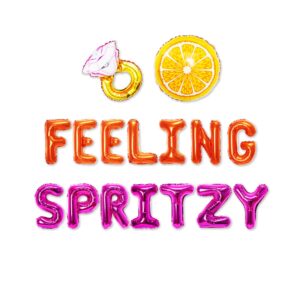 Feeling Spritzy Balloon Banner for Love at First Spritz Bachelorette Party Decorations, Citrus Balloon for Bride to Be Orange Mimosa Party Decoration