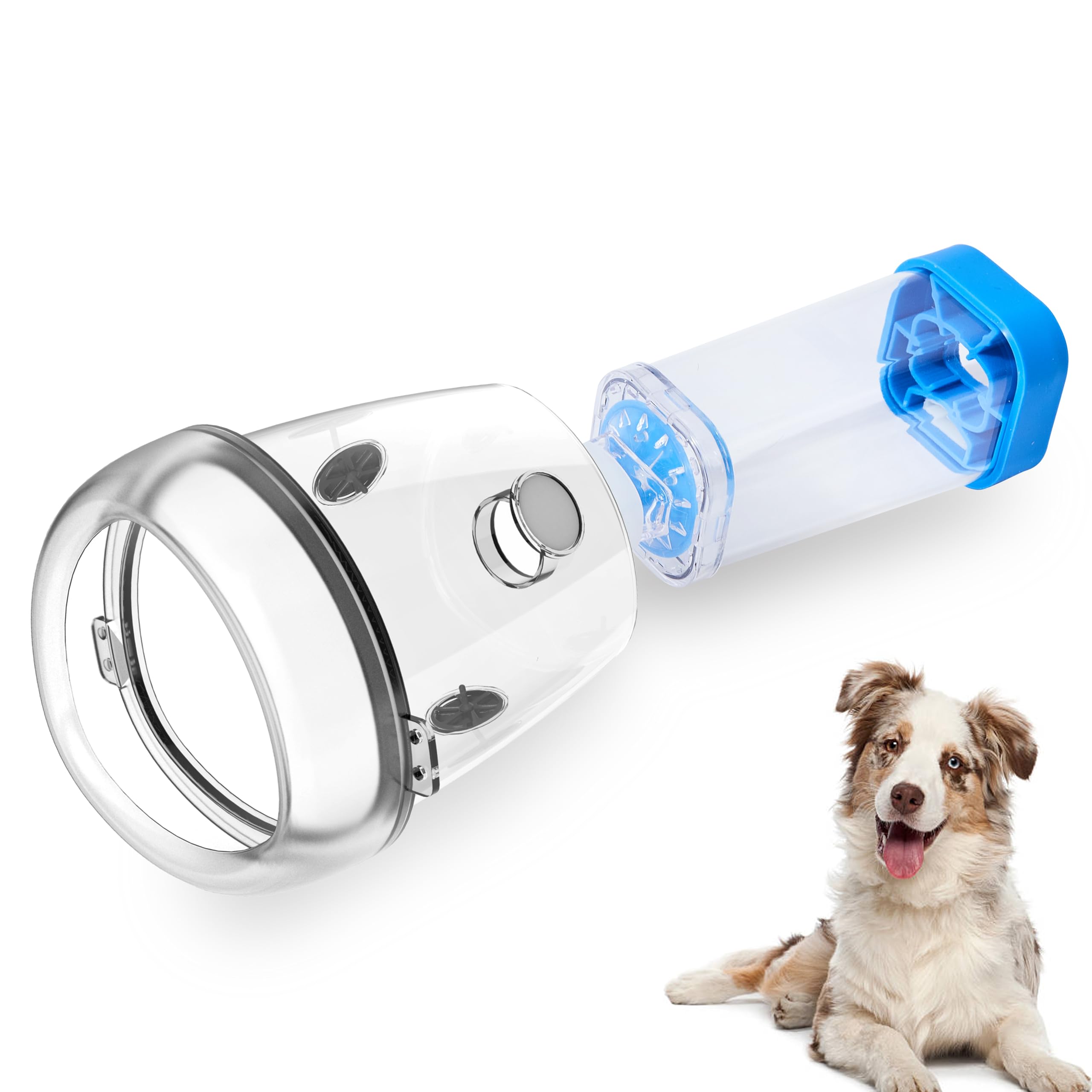 Canine Aerosol Chamber Inhaler Spacer for Medium Dogs (Square)