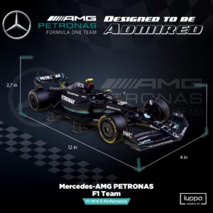 Formula 1 AMG W14 Model Kit - 1:18 Scale Racing F1 AMG W14 E Performance Model Inspired by Lewis Hamilton & George Russell Building kit, Collectible diecast, 140 Pieces