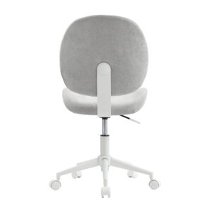 Realspace® Brigsley Fabric Low-Back Task Chair, Gray/White