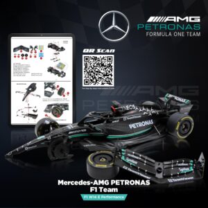 Formula 1 AMG W14 Model Kit - 1:18 Scale Racing F1 AMG W14 E Performance Model Inspired by Lewis Hamilton & George Russell Building kit, Collectible diecast, 140 Pieces